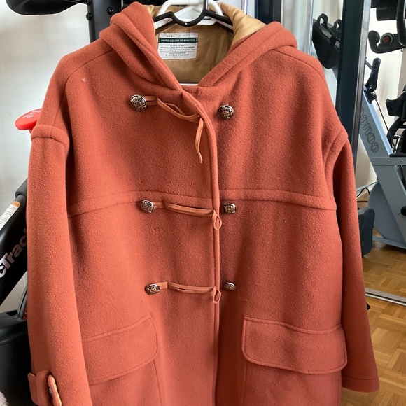 Vintage Eighties Benetton Wool Pea Coat - Picture 1 of 8